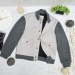 Осенняя куртка новой коллекции из замши и хлопка — изображение 3