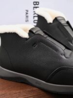Кожаные кроссовки Berl с мехом — изображение 5