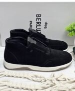 Замшевые черные кроссовки Berl — изображение 4