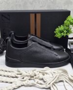Кеды черные из кожи — изображение 4