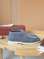 Замшевые лоферы с натуральным мехом — изображение 3
