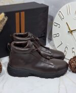 Кроссовки высокие Vetta из натуральной кожи с мехом — изображение 4