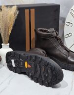 Кроссовки высокие Vetta из натуральной кожи с мехом — изображение 6