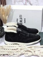 Замшевые кроссовки Berl с мехом — изображение 3