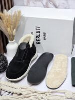 Замшевые кроссовки Berl с мехом — изображение 6